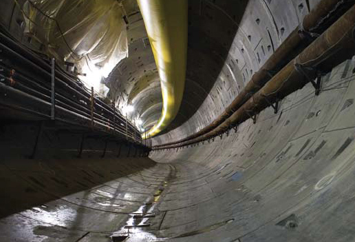Tunnel interior (Civil Engineering magazine)